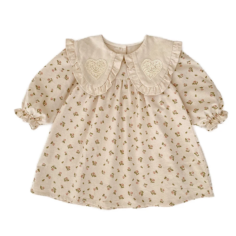 2026 Neue Frühjahrskollektion 0-24M Baby Mädchen Herz-Bodys Langarm Baumwolle Bedruckt Neugeborene Baby Mädchen Strampler Baby Mädchen Kleidung – Detail 7