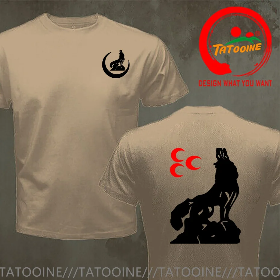 Funny Design Bozkurt Turkei Turkey 3 Moons  Shirt Men Fashion Trendy Casual Clothing Stylish Tops Tee Shirt Leisure Tshirt Men's