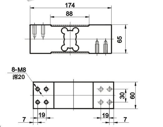 Load Cell YZC-6A-500kg Presisi Tinggi untuk Sensor Timbangan