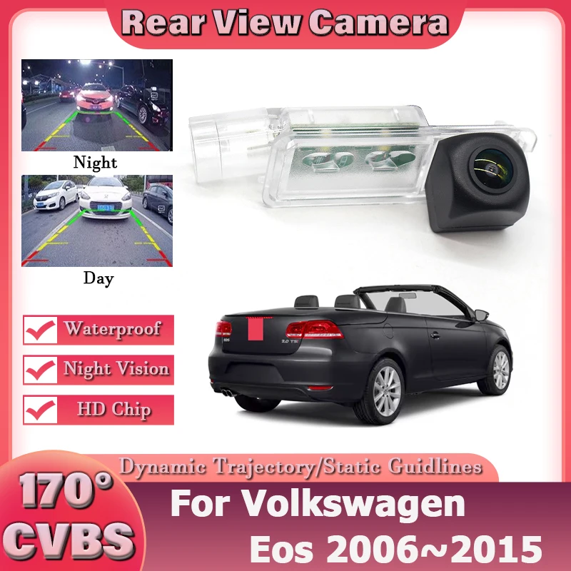 Car-Rear-View-Camera-reverse-Parking-Camera-HD-Night-Vision-For-Volkswagen-Eos-2006-2007-2008-2009-2010-2011-2012-2013-2014-2015