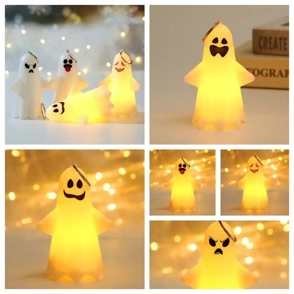 

Creative Handheld Ghost Hanging Lamp Hanging LED Halloween Ghost Light Cute Luminous Pumpkin Lantern Ornament
