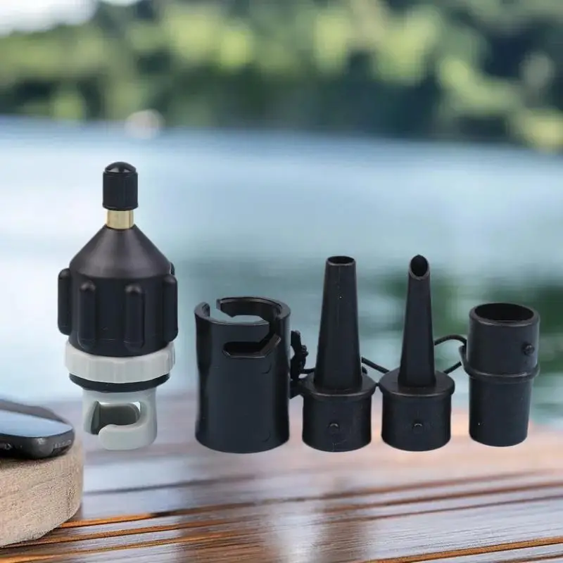 Air Valve Adaptor For SUP Board Inflatable Pump Adapter Paddle Boat Kayak Air Valve Pump Tire Air Connector Combo Kit