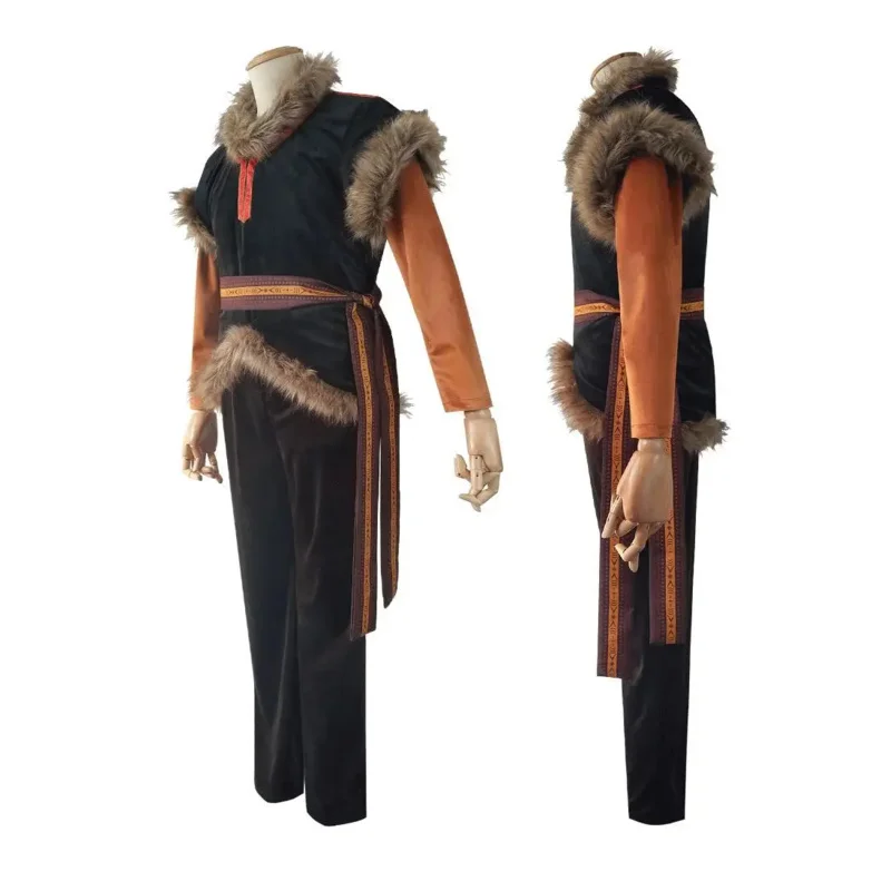 Hot Selling Anime Movie Costume Halloween Clothes Fro zen Kristoff Cosplay Costume for Men