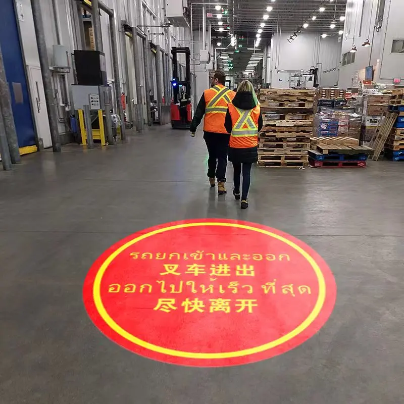 LED 150W 240W 320W Customized Projection Safety Warning Signs Lighting Indoor Outdoor  Projector Light