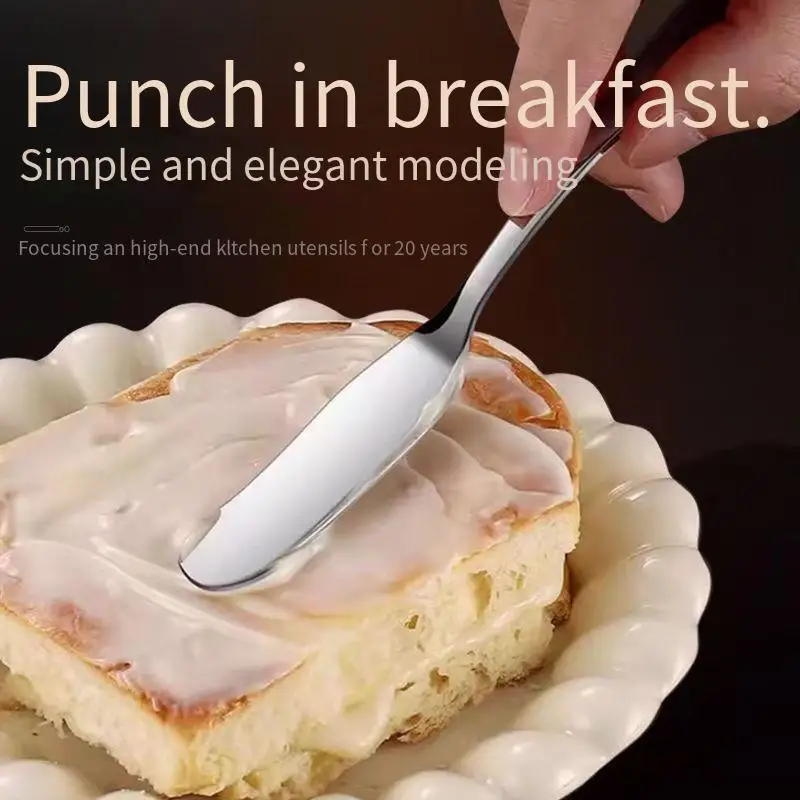 304 Butter knife, butter knife, cheese dessert spreading knife, jam spatula, stainless steel Western food knife