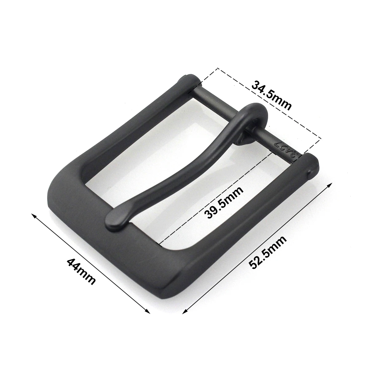 1pcs Metal Belt Buckle 35mm Matte Black Single Pin Buckle Jeans Waistband Buckles For 32mm-34cm Belt Leather Craft Accessories