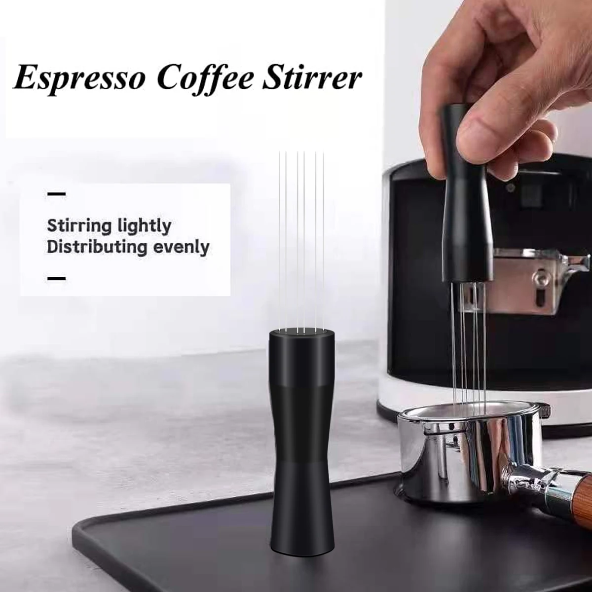 Espresso Coffee Stirrer Stainless Coffee Stirring Tamper Needle Coffee Tamper Distributor Coffee Stirring WDT Tool