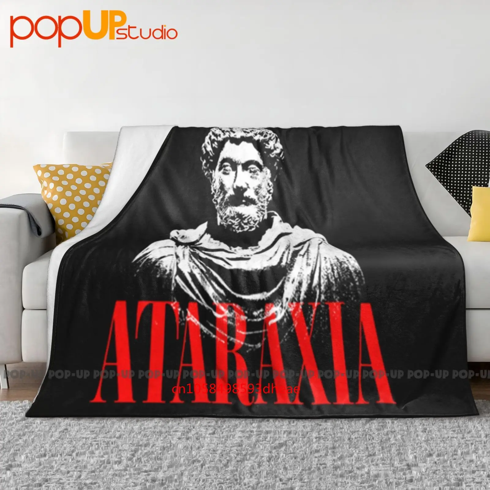 Marc Aurel antique romain stoïque philosophie stoïcisisme Ataraxia couverture Ultra-douce couette hiver housse de canapé couvre-lit