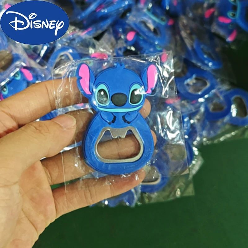 Disney Kawaii Stitch Bottle Opener Lilo & Stitch Peripheral Fridge Magnet Cartoon Multifunctional Beer Bottle Opener