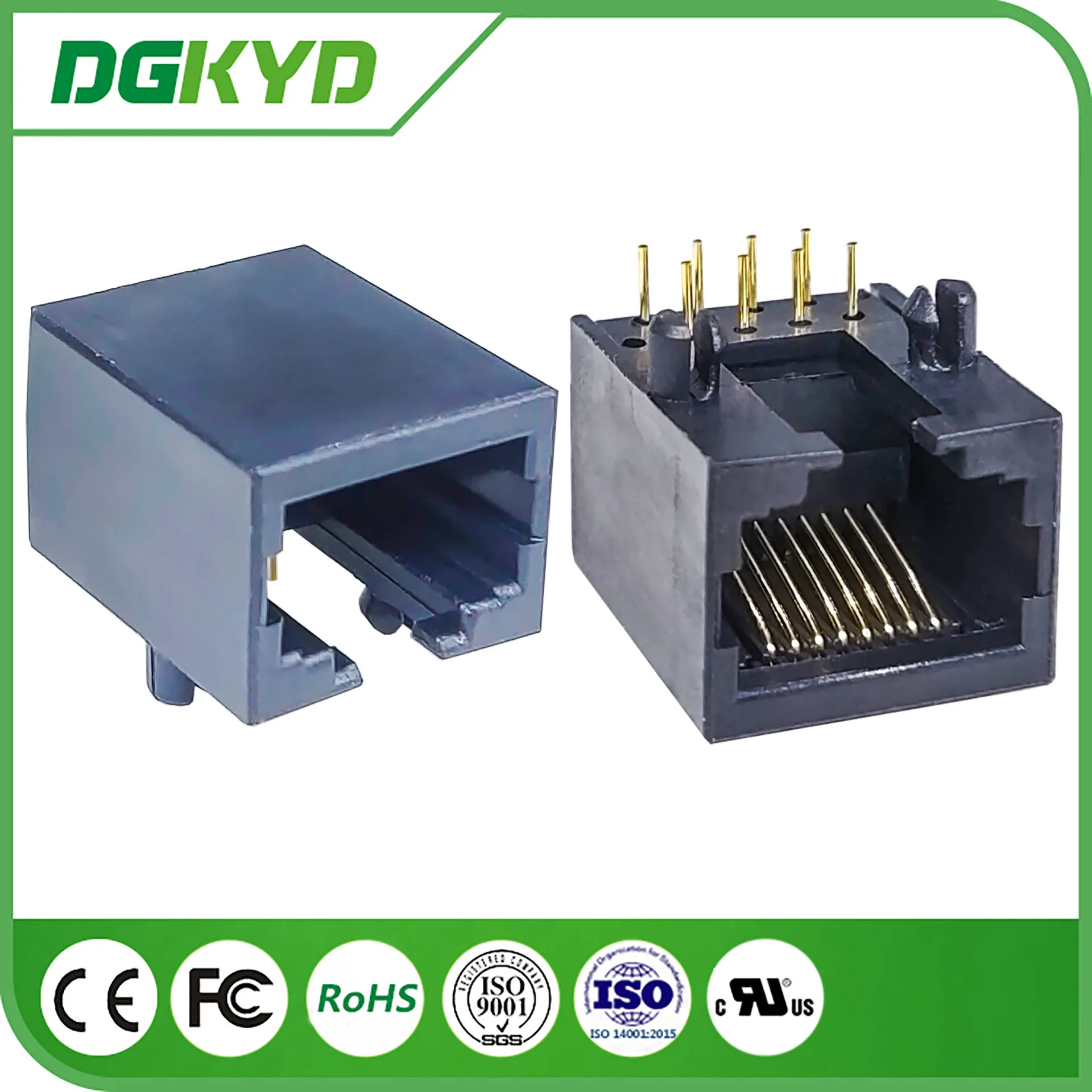For DGKYD56221118IWA1DY4 single cell RJ45 10P8C no lamp all plastic, network socket 6U
