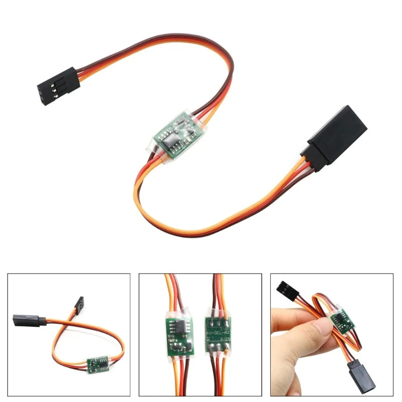 M6CA PPM/PWM Servo Signal Amplifier 180 Degree Steering Gear Signal Expander 3V-16V Extension Cord for RC  Drone- DIY