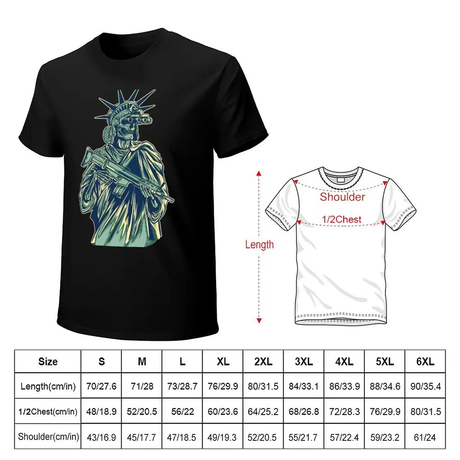 Tacticool Lady Liberty T-Shirt anime stuff korean fashion men clothings