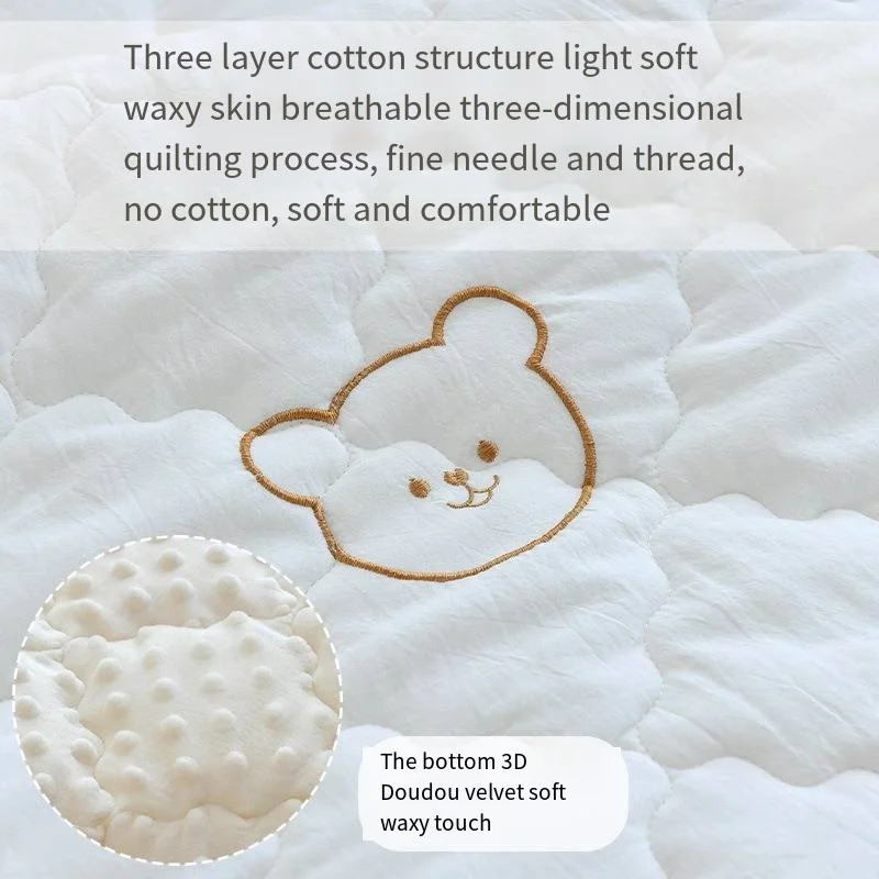 Newborn Baby Washable Mattress Mattress Baby Cotton Bed Mattress Kindergarten Children Bean Velvet Nap Mat Quilt