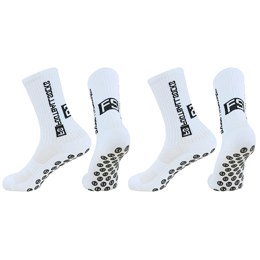 2 pair of professional football socks with shock-absorbing, anti slip, thick towel bottom, basketball socks, sports socks