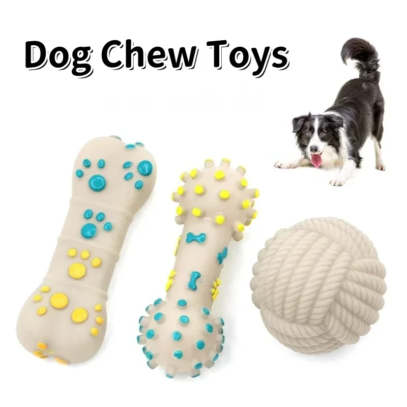 Pet Toy For Dogs Bone Thunder ball Shape Dog Toys Interaction Vocalizable Puppy Toys Pets Dogs Accessories juguetes para perros