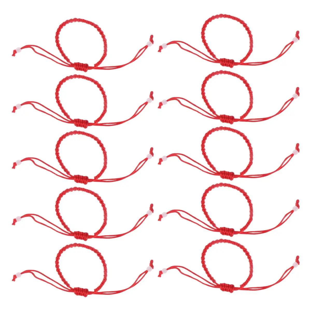 

12 Pcs Red Cord Bracelet Lightweight Women Decor Tool Durable Travel Daily Life Occasions