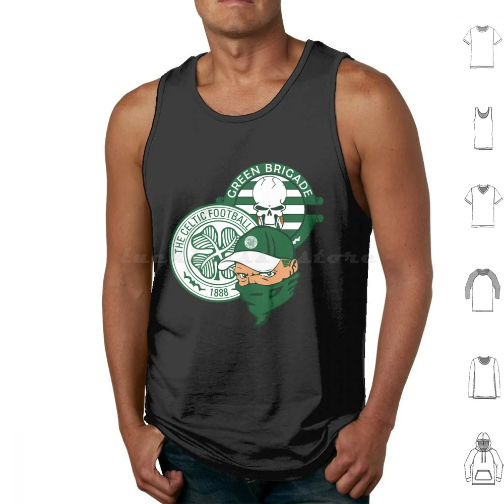 Green Brigade-Ultras-Tank Tops Vest Sleeveless Michael Collins Ireland Apollo 11 Moon Neil Armstrong Buzz Aldrin Apollo