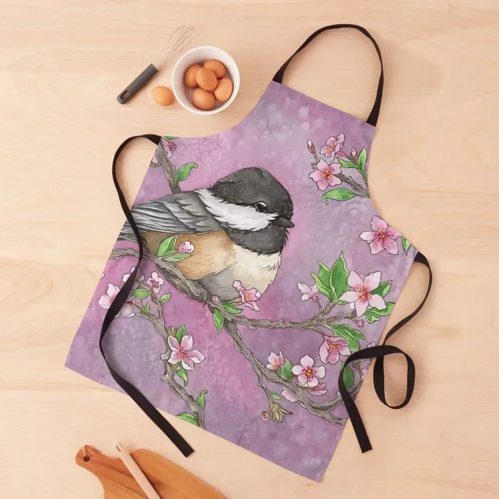 

Chickadee Blossom Apron cookings for women Barber New year's Apron