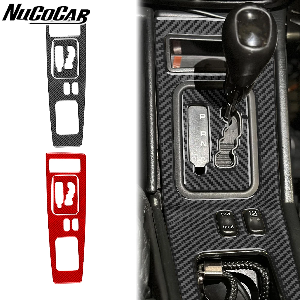 

For Benz G-Class W463 G500 G55 2004-2012 Carbon Fiber Gear Shift transmission Panel Car Interior Accessories Decorative Stickers