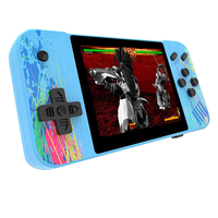 G3 Portable Retro Arcade Gamepad 800 Classic Games 3.5in Screen Handheld Game Console 1200MAh Game Controller Blue