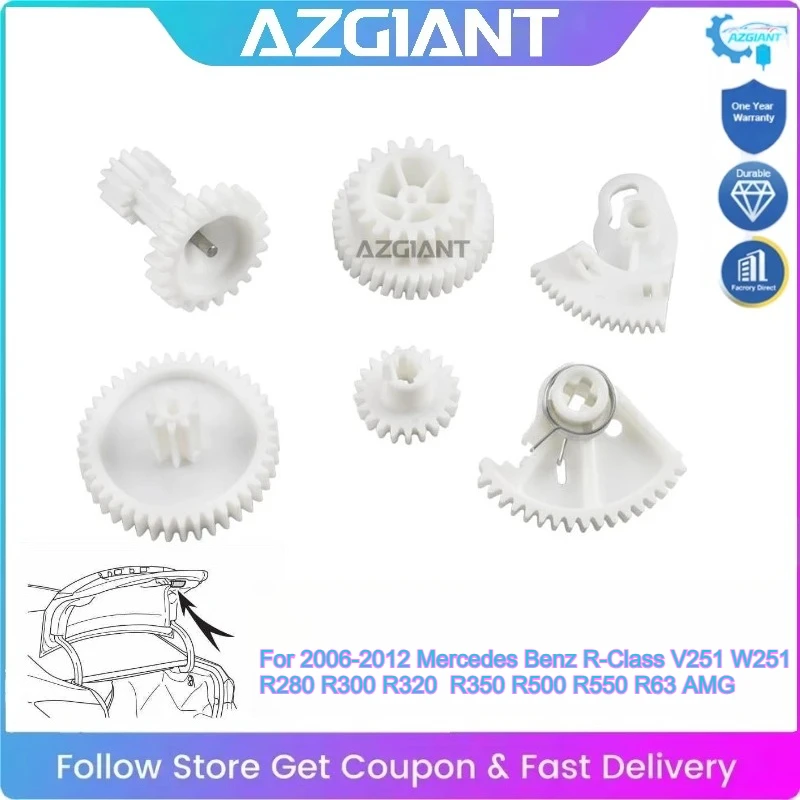 

AZGIANT Car Tailgate Trunk Lock Actuator Inner Gear Set for 2006-2012 Benz R-Class V251 W251 Replace Exact Fit High Quality