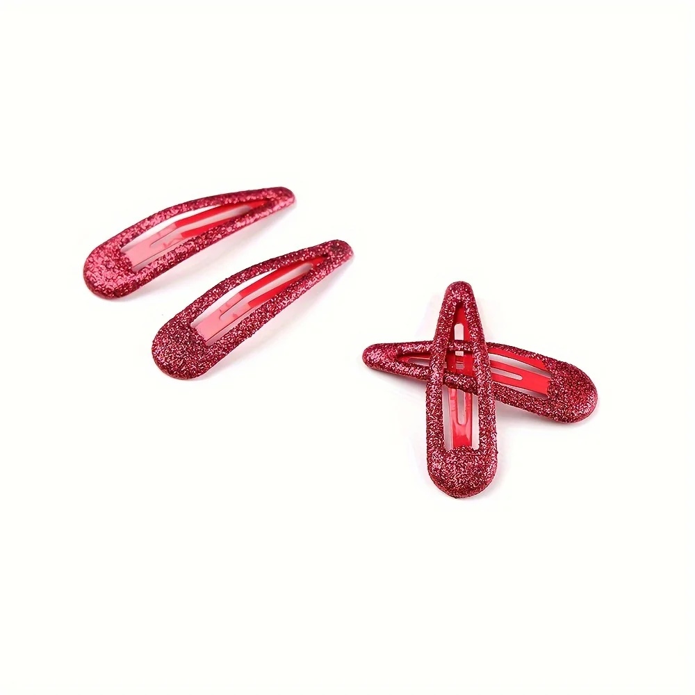 Épingles à cheveux à paillettes colorées pour filles, pinces à frange goutte d\'eau, pinces à cheveux longues, accessoires de cosplay bricolage,
