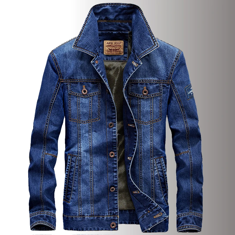 Autumn Retro Motorcycle Denim Jacket Men Fashion Streetwear Outwear Coats Male Winter Vintage Cowboy Motor Jacket