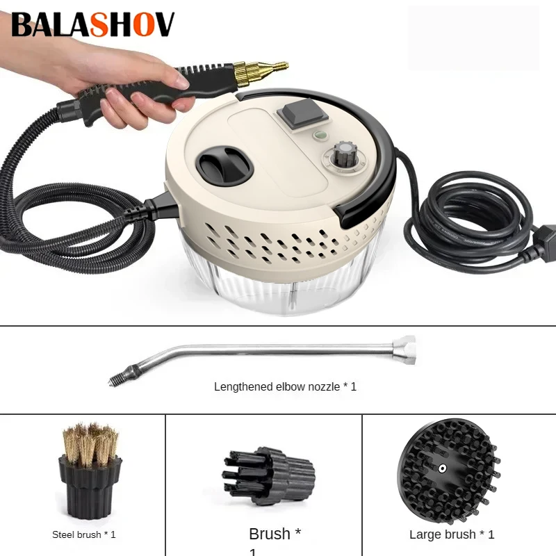 

Steam Cleaner High Pressure and Temperature Sterilization Handhled Household Air Conditioner Kitchen Hood Car Washer for Home