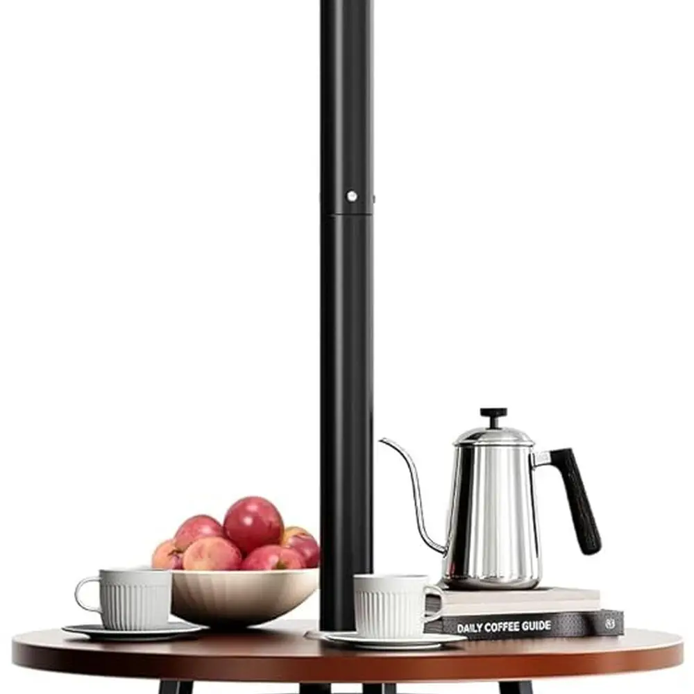 

High-Capacity 50,000 BTU Outdoor Patio Heater with Round Table, Durable 304 Stainless Steel, and Triple Safety Features for Prop