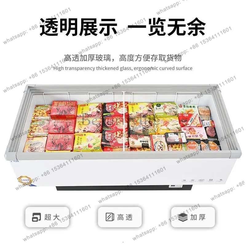 Horizontal Freezer Low Temperature Multi-Functional Refrigeration Preservation Commercial Use Flat One-Key Conversion Freezer