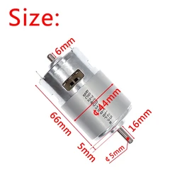 DC 12V Motor 775 24V double Ball Bearing 3000rpm4500rpm6000rpm8500rpm10000rpm  RS775 Large Torque Low Noise