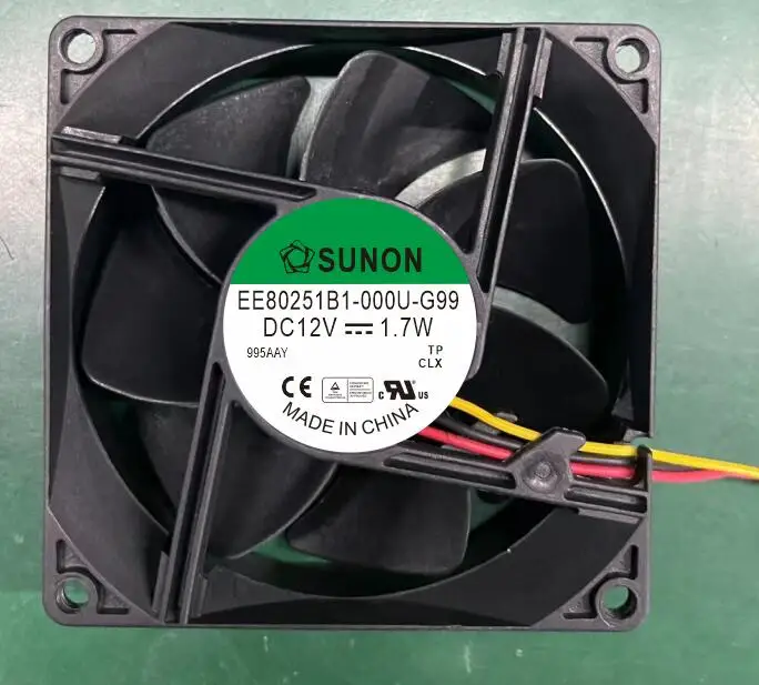 ventilador refrigerando axial ee80251b1000u g99 dc12v 014a 17w 8025 01