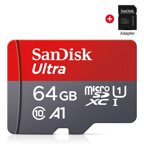 Imagen 2 del producto Tarjeta Micro SD Sandisk 100% Original, tarjeta Flash TF Class10 de 64GB, tarjeta de memoria de 64GB, disco memoria de 64gb para teléfono móvil y PC de mesa