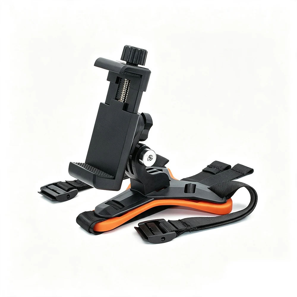 HOT SALE Motorcycle Helmet Chin Strap Mount Holder With Phone Clip For GoPro Hero 5/6/7 Action Sport Camera Full Face Holder
