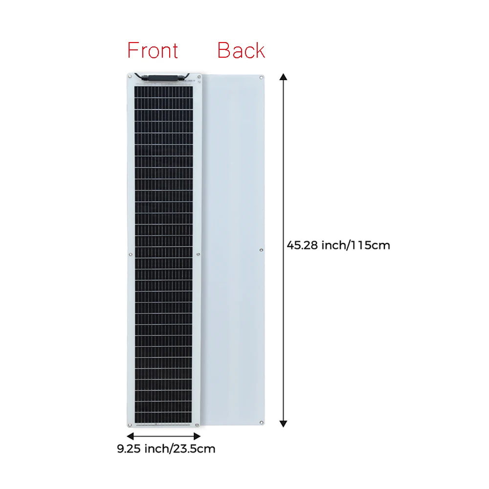 50W 100W Monocrystalline Flexible Solar Panel Kit 12V Battery Charger System For Home Camping Car RV Boat Off-grid Applications