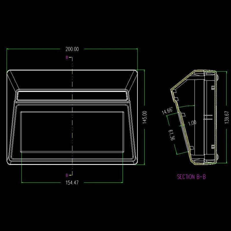 New Plastic Box Electronics Desktop Enclosure For Pcb Device Housing Plastic Junction Box