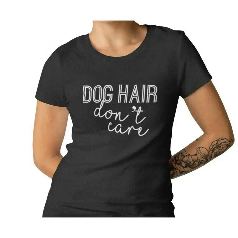 

Женская футболка с собачьей шерстью Don't Care Mom Animal Lover