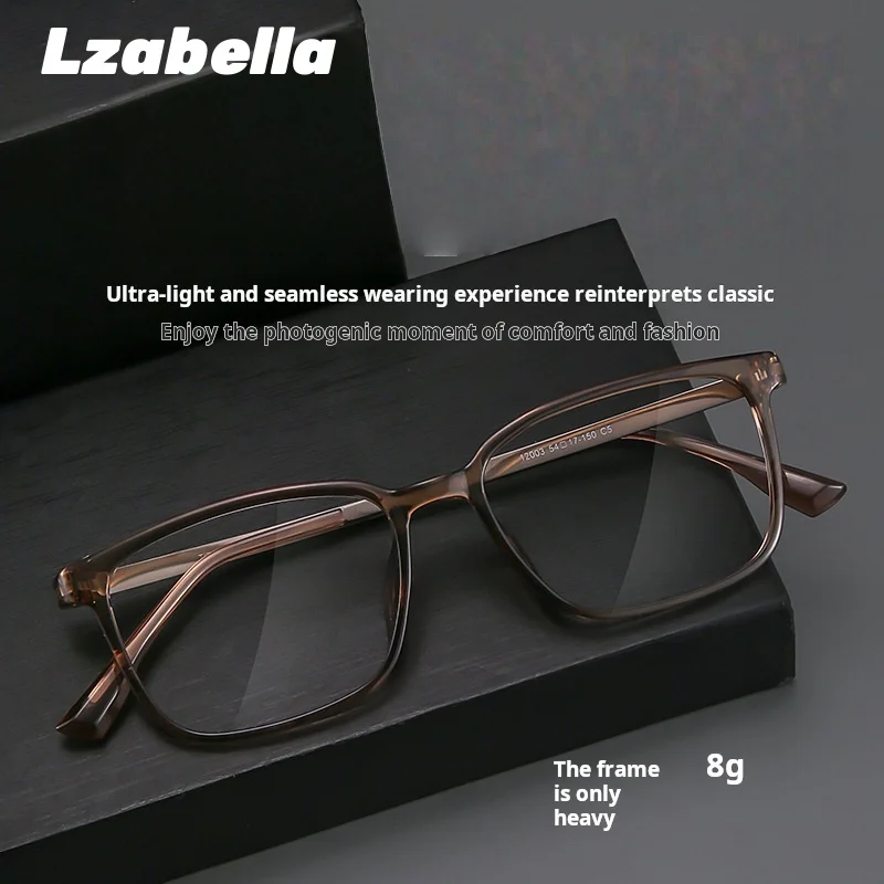 

Lzabella Fashion Eyewear Retro Square Titanium Eyeglasses New Myopia Optical Prescription Eyeglass Frames Men's Women's 12003