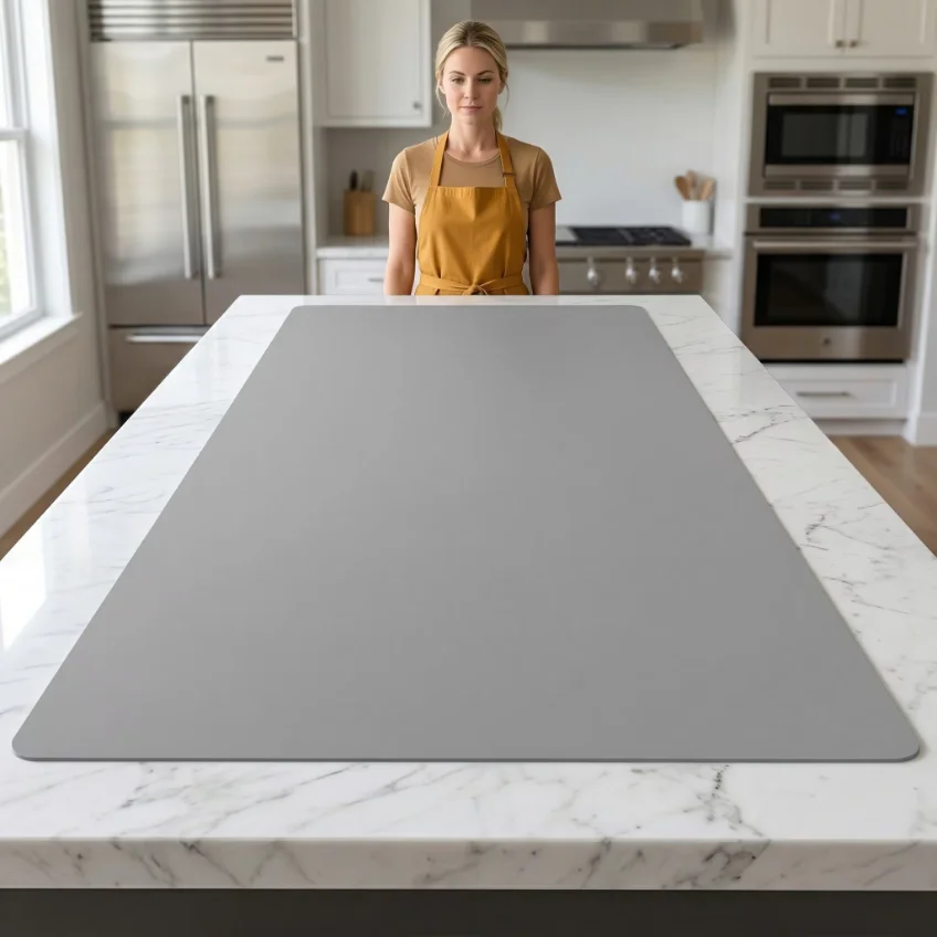 Extra Large Silicone Mat 120 60cm Waterproof Table Protector Heat Resistant Non-Slip Kitchen Countertop Pad Desk Mat