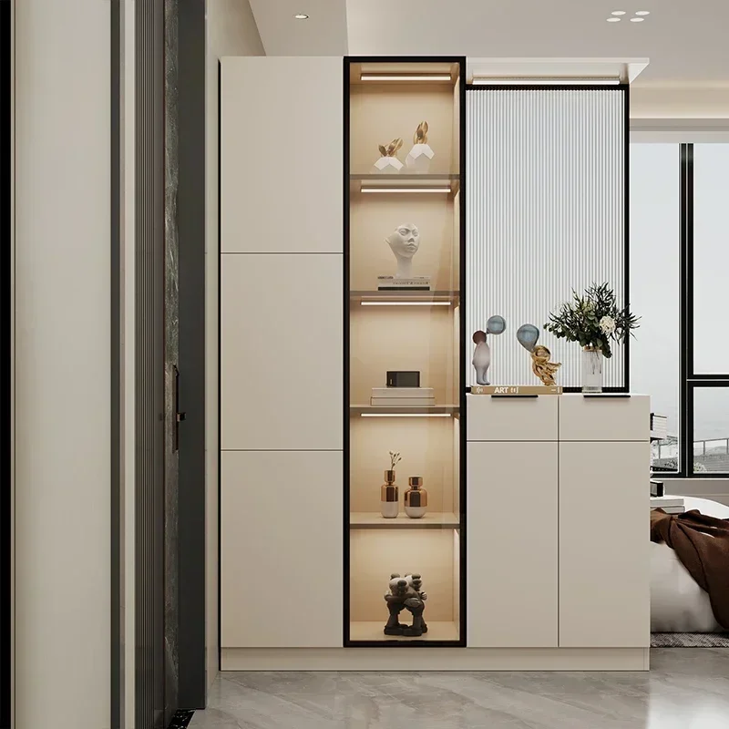 Living Room Partition Screens New Curio Cabinet Modern Minimalist Wine Cabinet Integrated Porch Cabinet