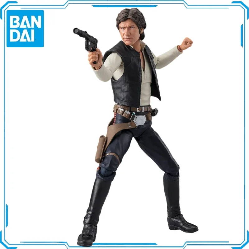 

Предварительная продажа, оригинальные экшн-фигурки Bandai Звездные Wars SHF Han Solo, анимационные игрушки, подарки, модель оригинального коллекционера, хобби, аниме