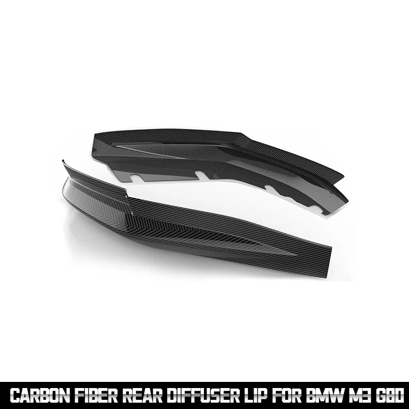 High Quality Dry Carbon Fiber Rear  Bumper Diffuser Lip  Side Aprons Corner Covers Trim for BMW M3 G80