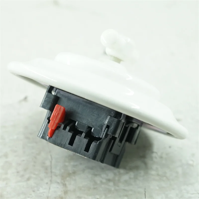 Imagem -05 - Interruptor de Luz de Parede de Cerâmica Porcelana Montagem Nivelada Gangue Forma Dupla Moderno 250v10a 10a
