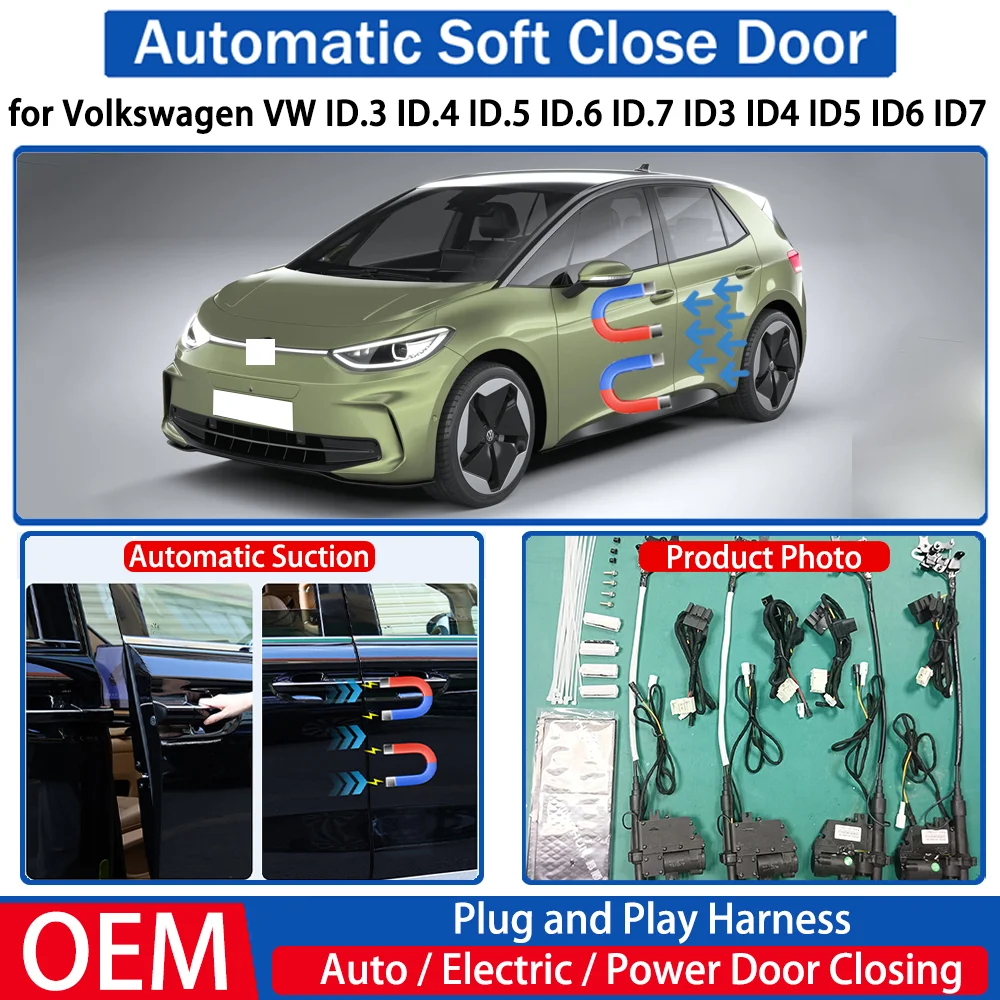 

for Volkswagen VW ID.3 ID.4 ID.5 ID.6 ID.7 ID3 ID4 ID5 ID6 ID7 Car Automatic Soft Close Door Electric Suction Kit Auto Closing