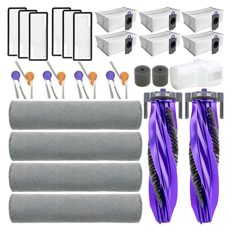 A11R For NARWAL Flow Robot Vacuum Cleaner Replacement Kit Includes Brush Heads, Mop Pads, Filters& Accessories