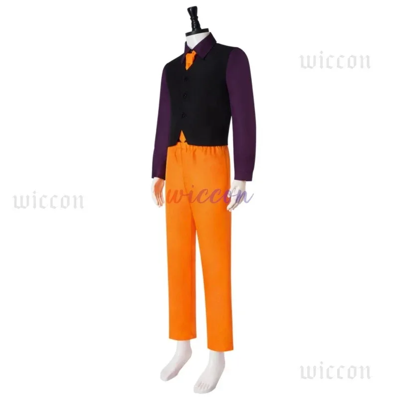 

New Jester Matt Servitto Cosplay Costume Yellow Coat Suit Cosplay Set Clown Role Play Suit Movie Outfit For Men Boys GFGFFBF2025