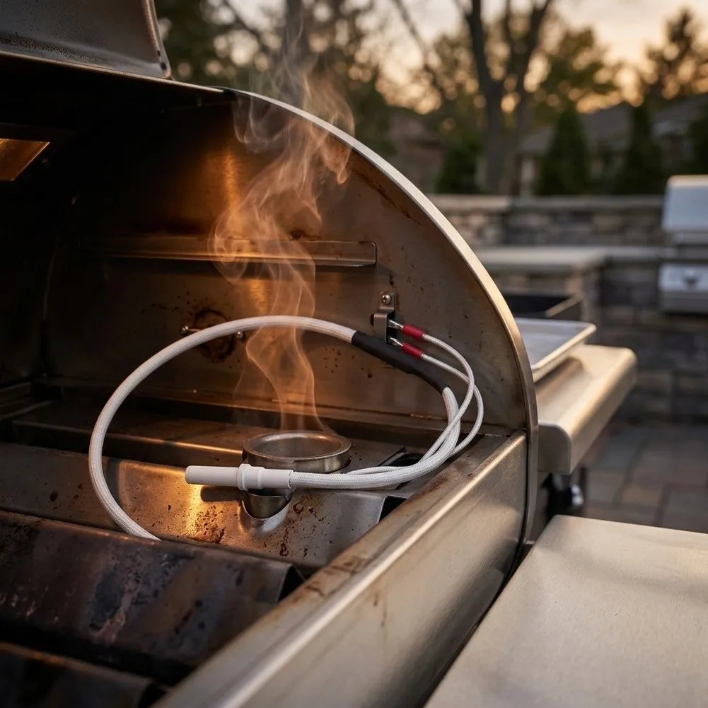 Wood Fuel Igniter Ignition Rod For Consistent Flame Cooking High Heat Resistance Thermal Stability Drop In Replacement
