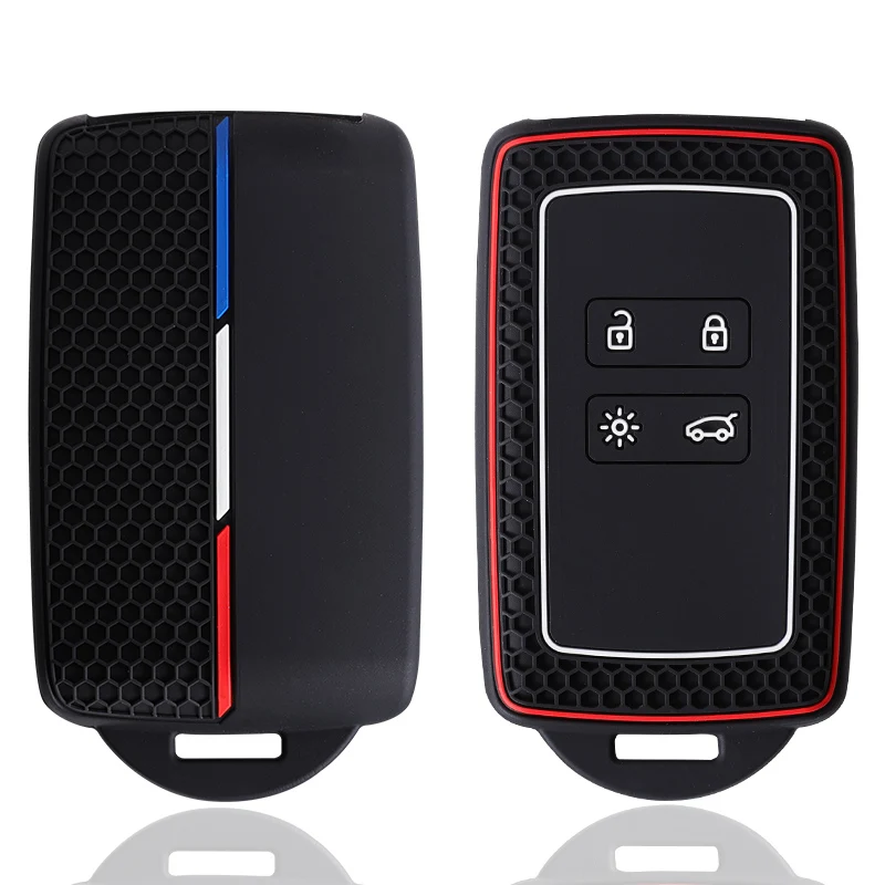 Silicone Key Case Cover For Renault Austral Captur Arkana Koleos Zoe Scenic Dacia Sandero Duster Logan Jogger Kadjar Clio Megane