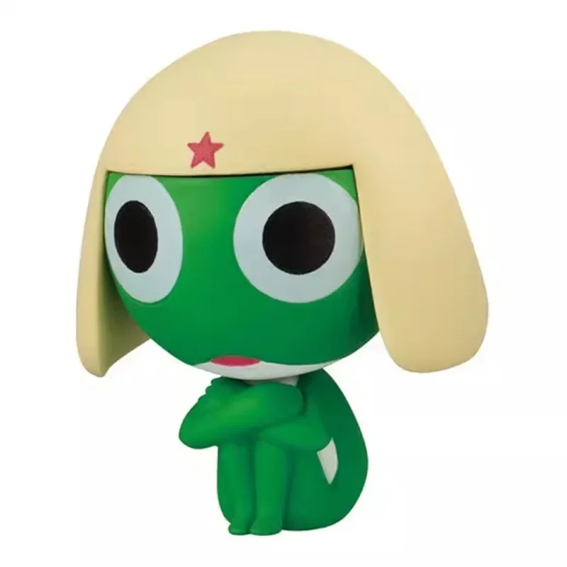 In Stock BANDAI Gashapon Keroro Sergeant Waiting Figure Sitting Desktop Ornament Action Figure Children's Toy Collection