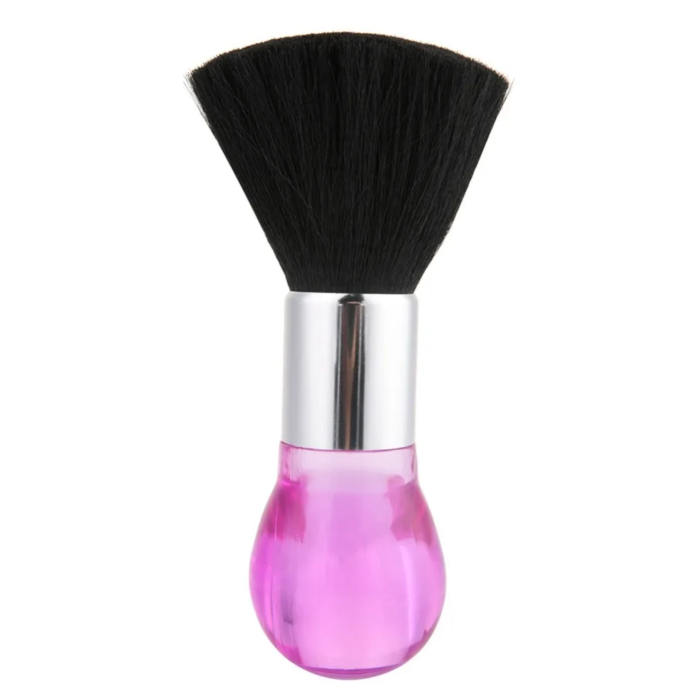 Soft Neck Duster Brush Comfortable Handle PS Handle Barber Hair Cleaning Brush Professional Durable Hair Clean Hairbrush